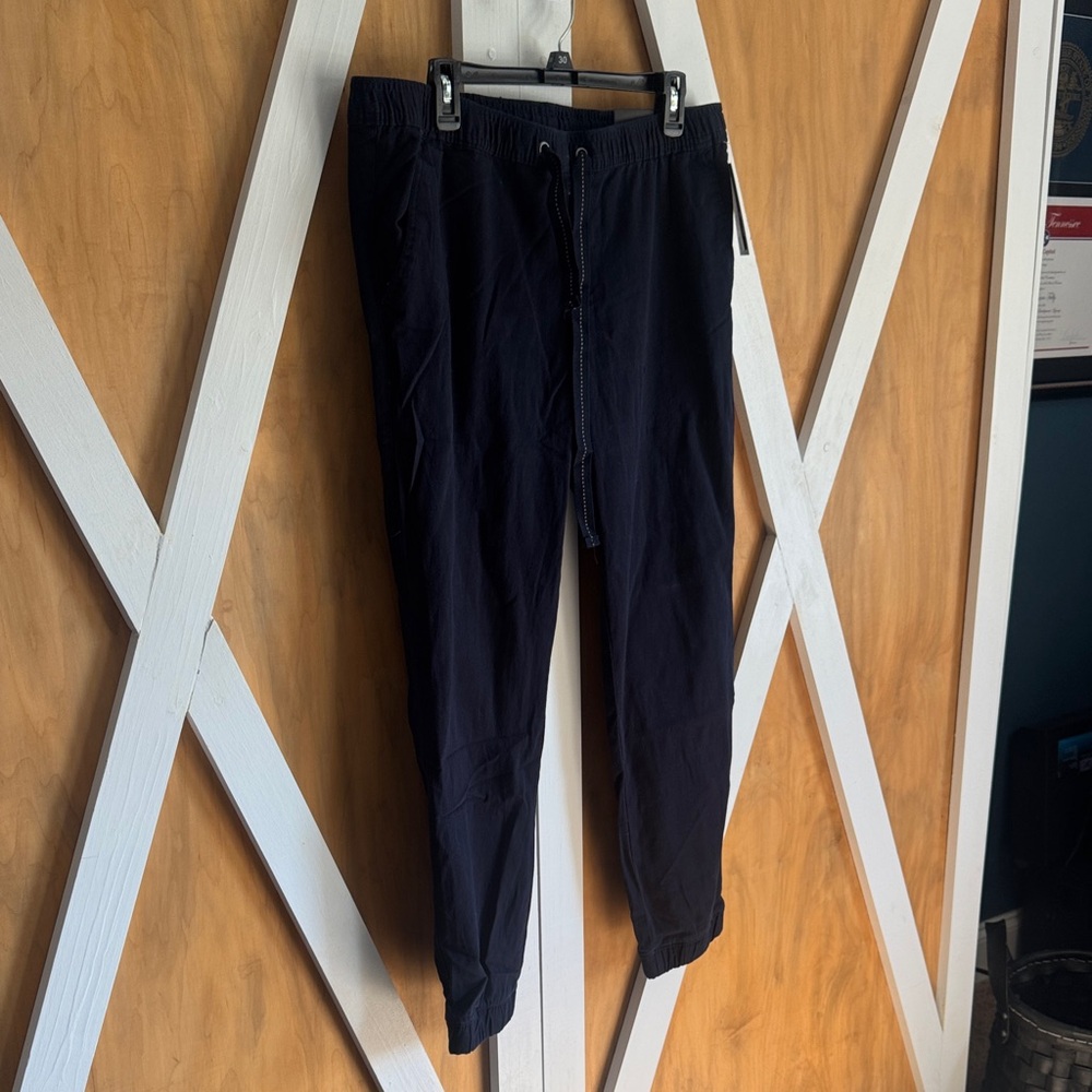 Men's Navy Drawstring business casual Joggers NWT